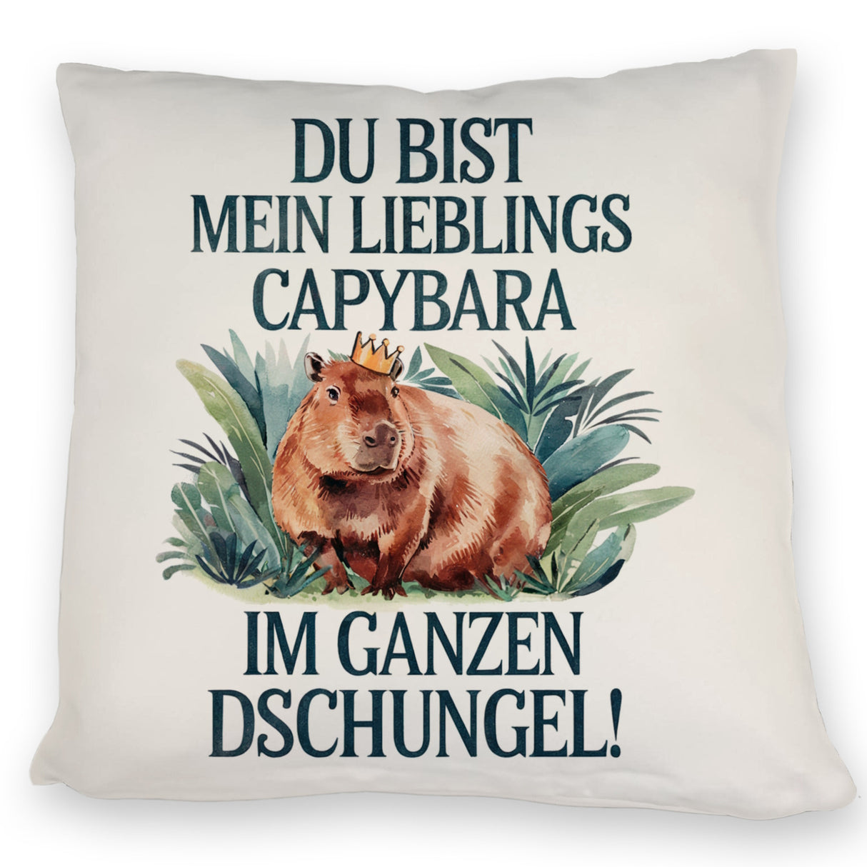 Lieblings Capybara Kissen - Capybara mit Krone