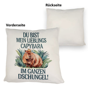 Lieblings Capybara Kissen - Capybara mit Krone