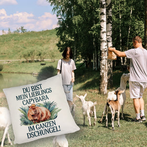 Lieblings Capybara Kissen - Capybara mit Krone