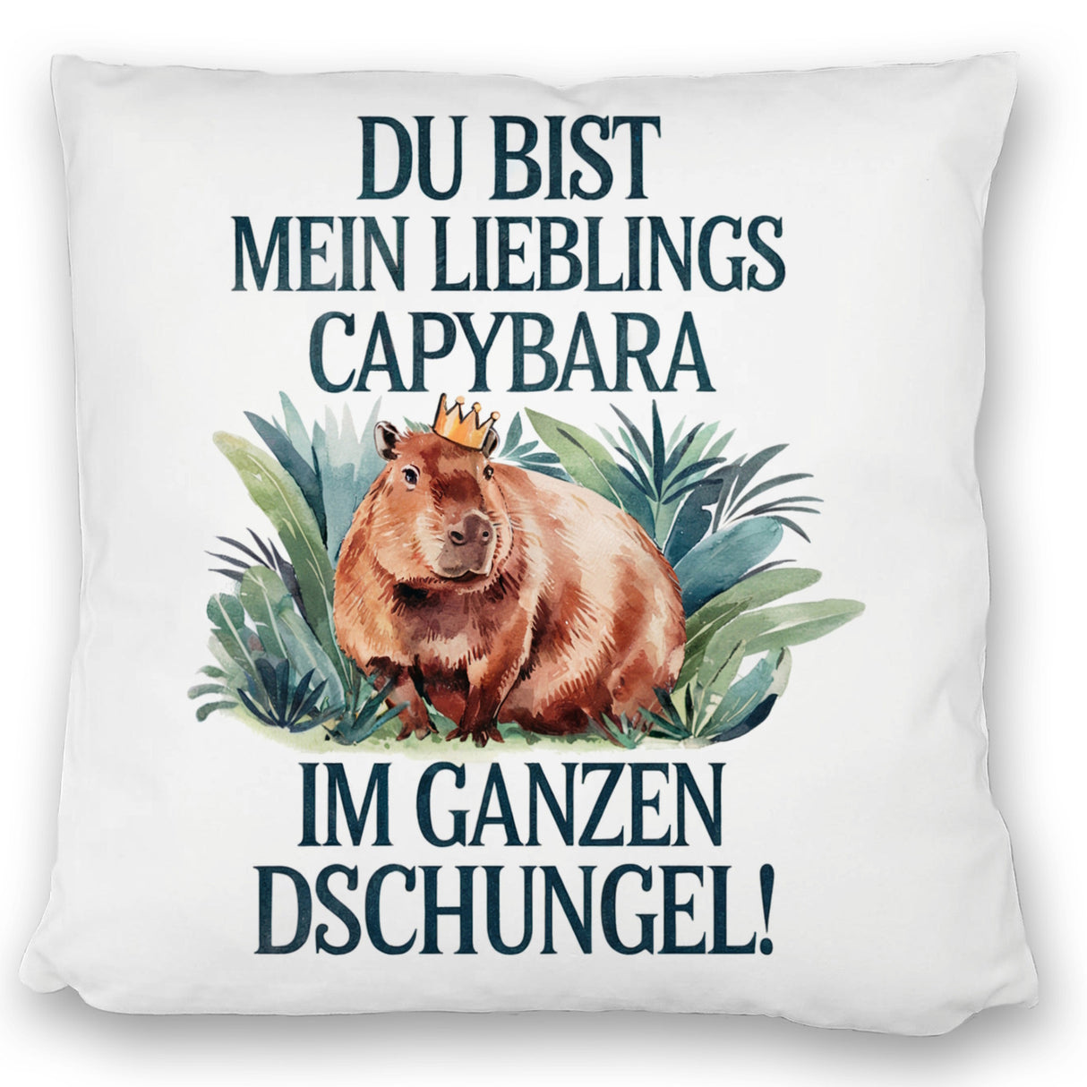 Lieblings Capybara Kissen - Capybara mit Krone