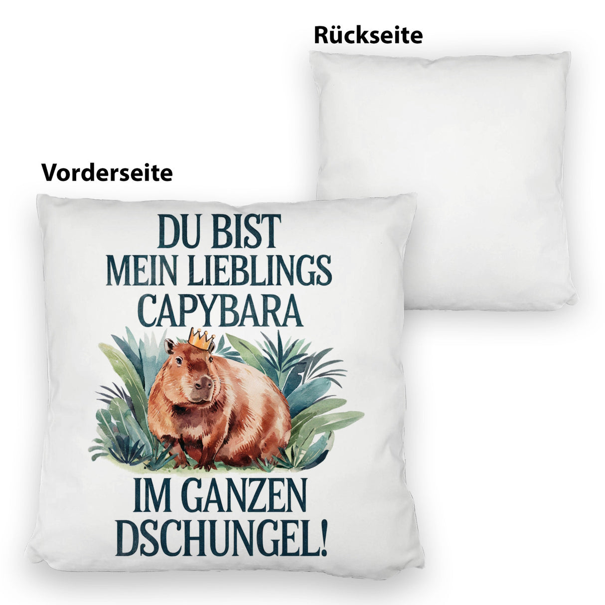 Lieblings Capybara Kissen - Capybara mit Krone