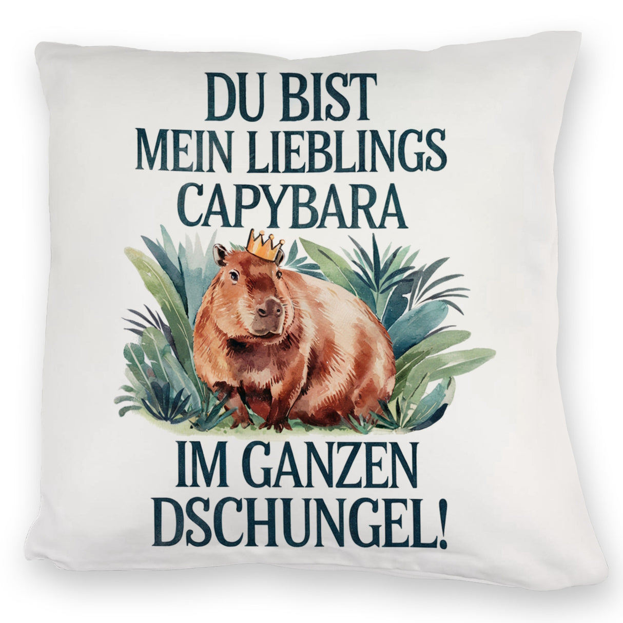 Lieblings Capybara Kissen - Capybara mit Krone