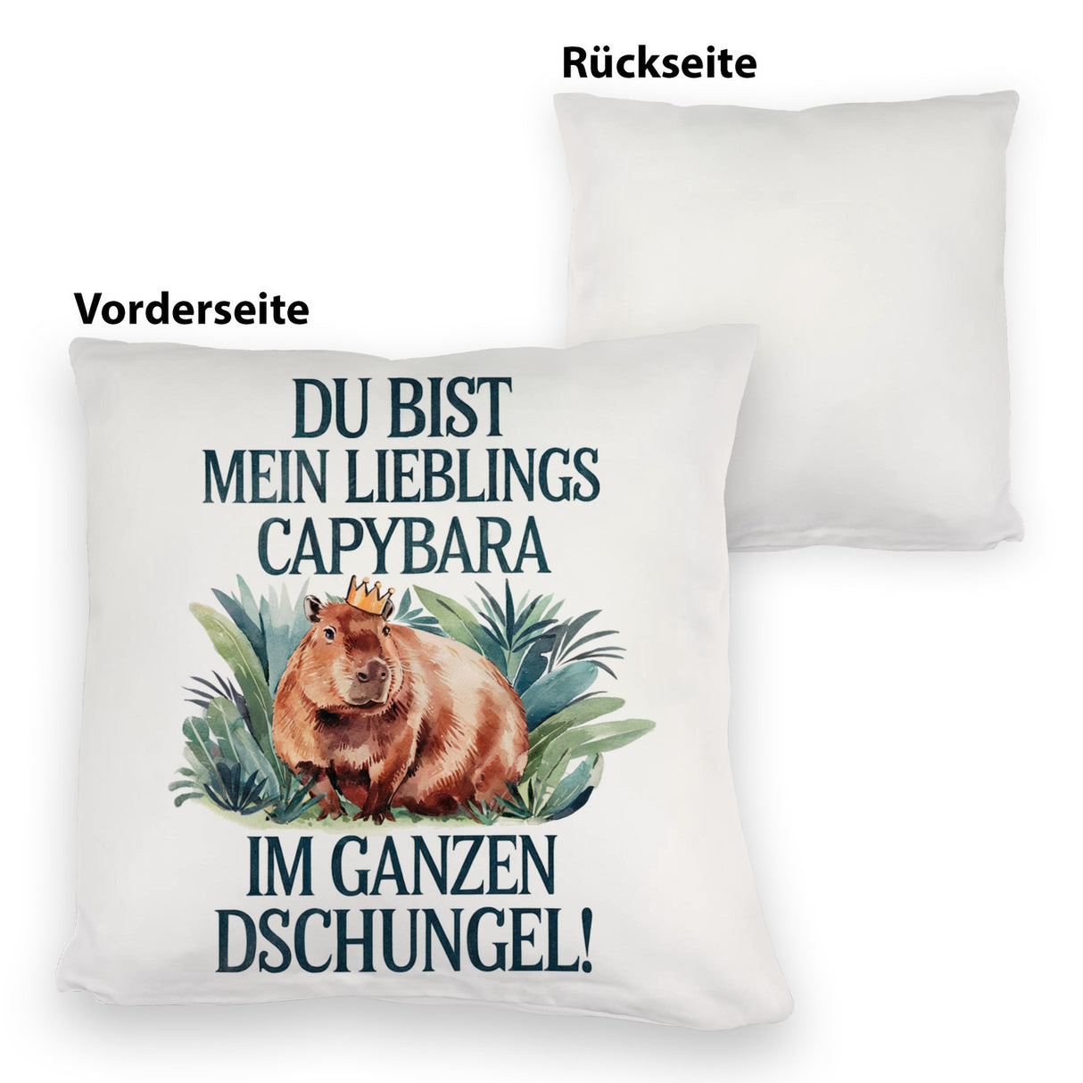 Lieblings Capybara Kissen - Capybara mit Krone