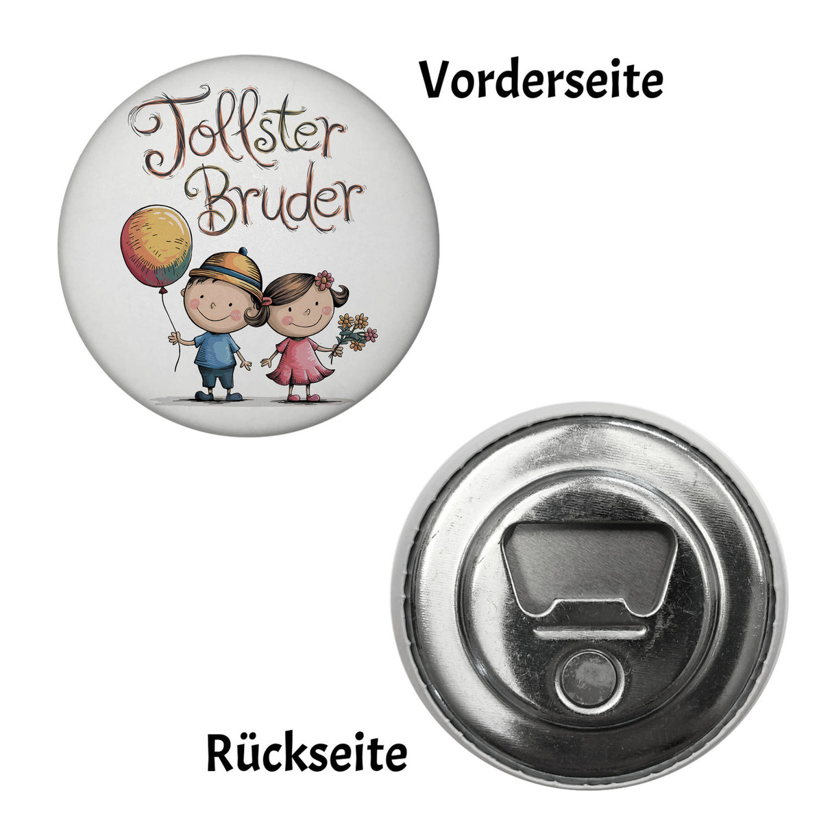 Tollster Bruder Cartoon Magnet für Geschwister