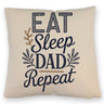 Eat Sleep Dad repeat Kissen für Väter