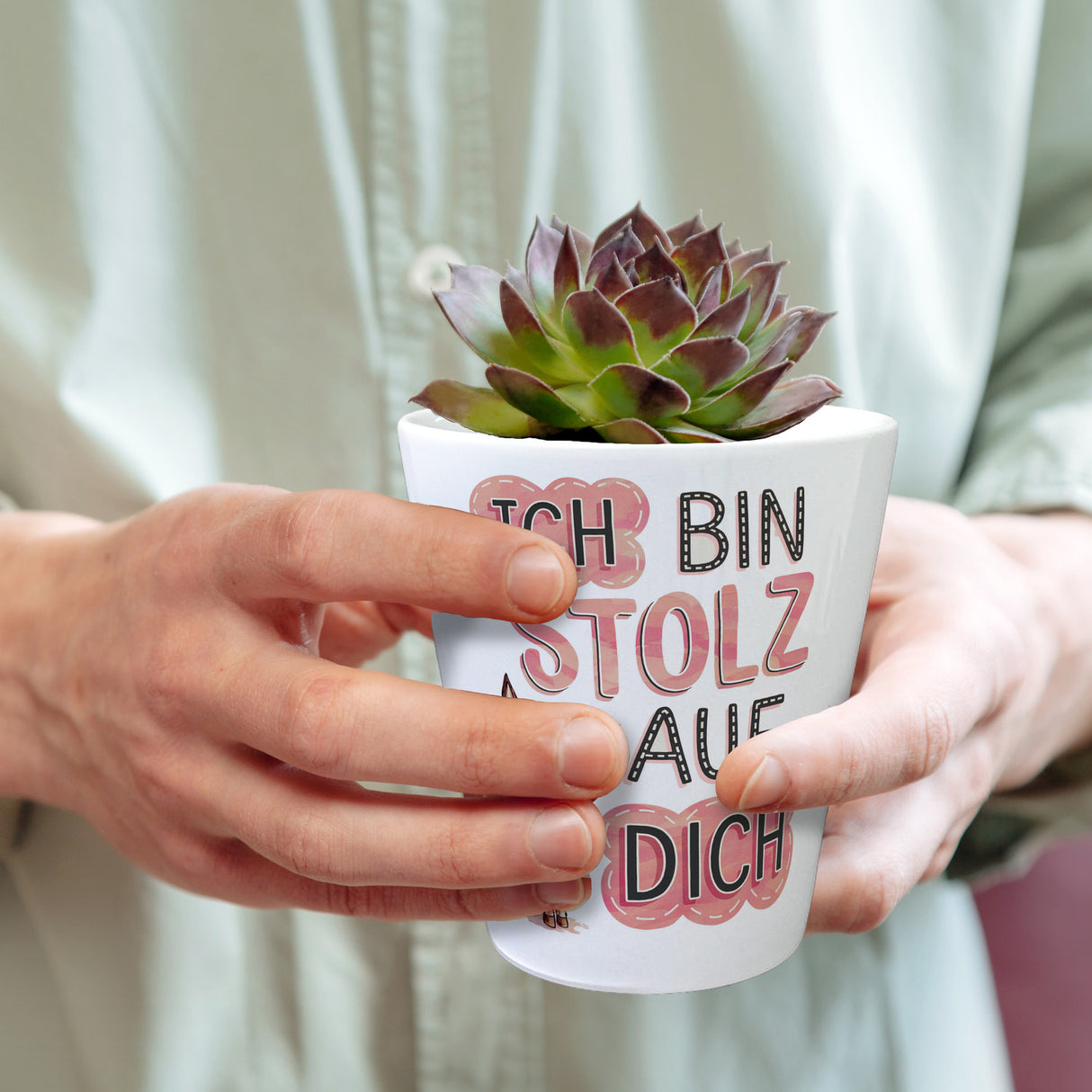 Ich Bin Stolz Auf Dich Blumentopf mit Esel