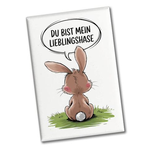 Du bist mein Lieblingshase Souvenir Magnet