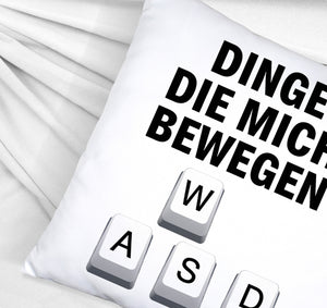 WASD Gamer Kissen - Dinge die mich bewegen