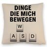 WASD Gamer Kissen - Dinge die mich bewegen