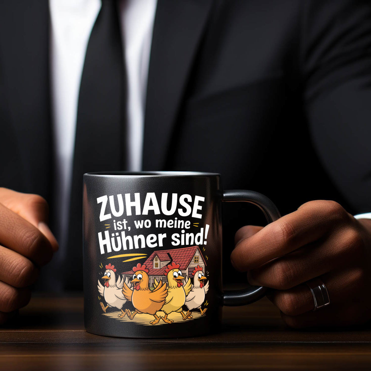 Zuhause ist, wo meine Hühner sind! Tasse