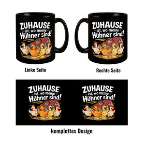 Zuhause ist, wo meine Hühner sind! Tasse