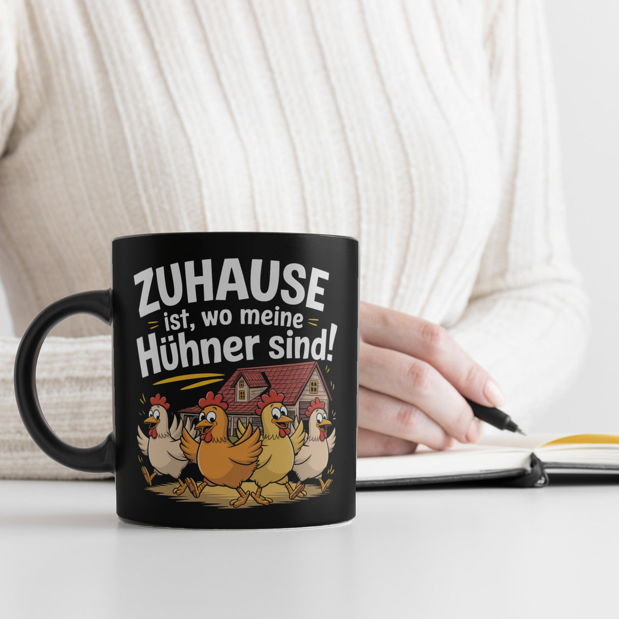 Zuhause ist, wo meine Hühner sind! Tasse