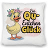 Gelbe Ente Kissen - Ein Qu-ENTCHEN Glück