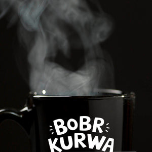 BOBR KURWA Tasse mit lustigem Meme Biber