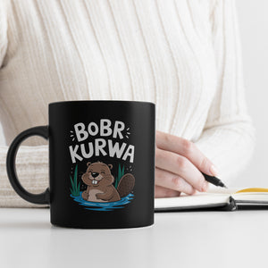 BOBR KURWA Tasse mit lustigem Meme Biber