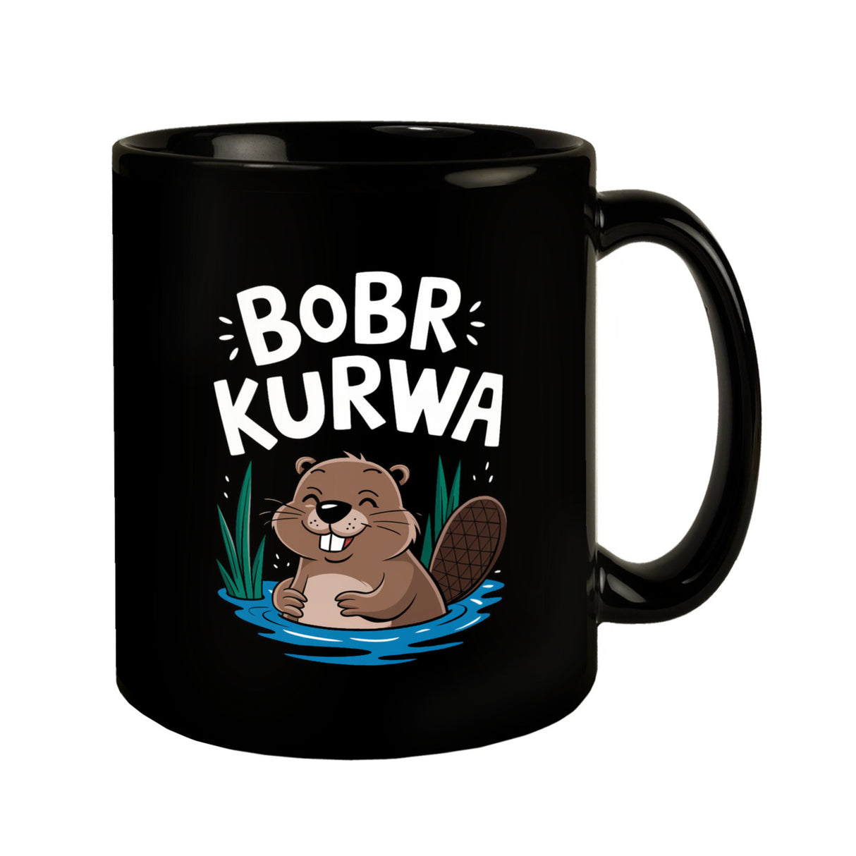 BOBR KURWA Tasse mit lustigem Meme Biber