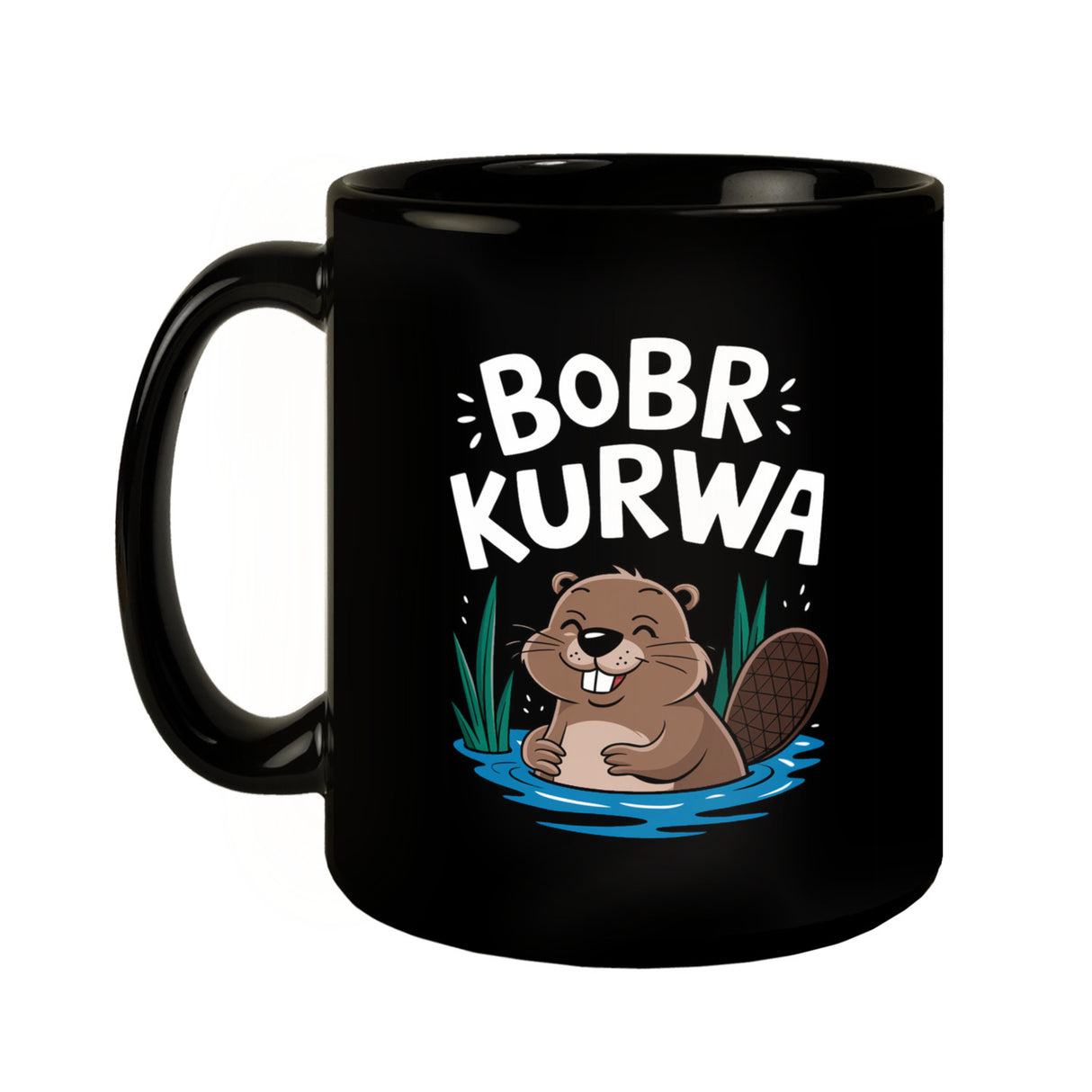 BOBR KURWA Tasse mit lustigem Meme Biber