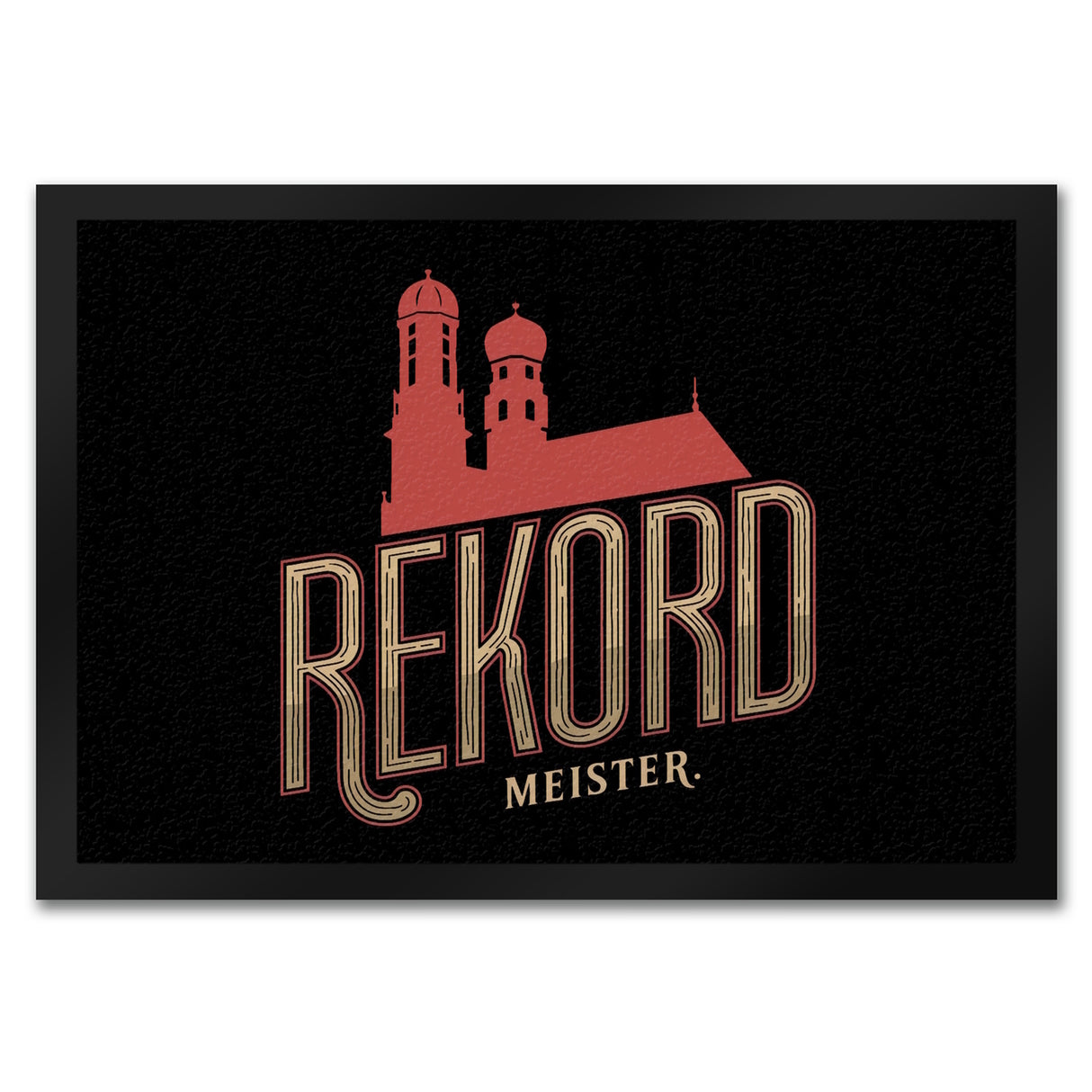 München Rekordmeister Fußmatte in 35x50 cm im Retro Stil