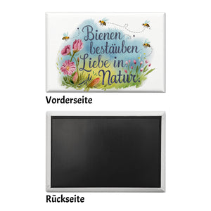 Liebe in die Natur Souvenir Souvenir Magnet Bienen und Blumen