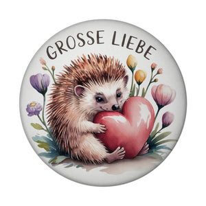 Niedlicher Igel mit Herz Große Liebe Souvenir Magnet