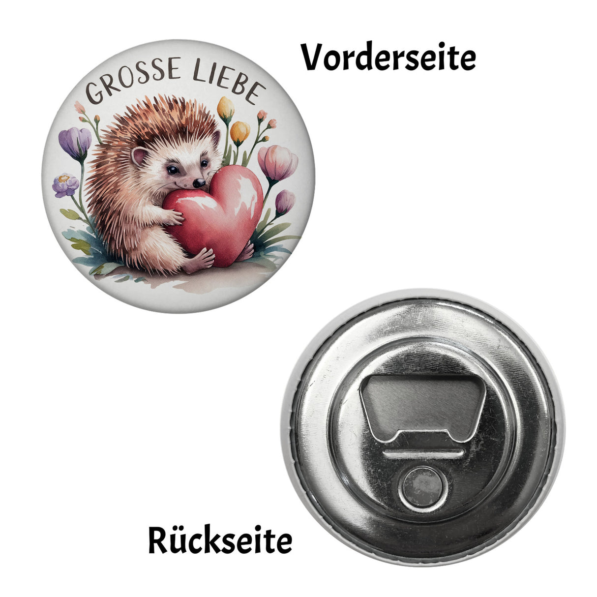 Niedlicher Igel mit Herz Große Liebe Souvenir Magnet