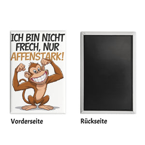 Nicht frech sondern Affenstark Souvenir Souvenir Magnet mit Cartoon Affe