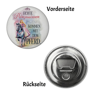 Echte Prinzessinnen reiten Pferde Magnet - Prinzessin auf Pferd