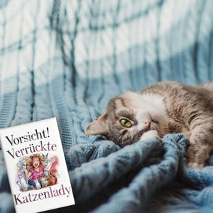 Vorsicht! Verrückte Katzenlady Souvenir Souvenir Magnet