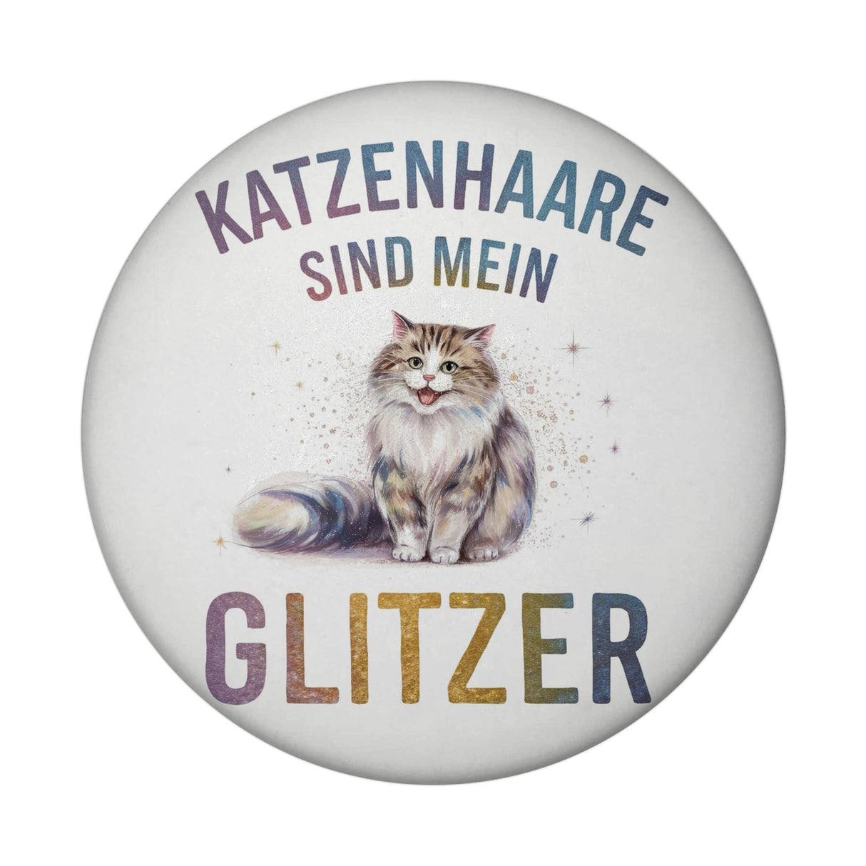 Katzenhaare sind Glitzer Magnet