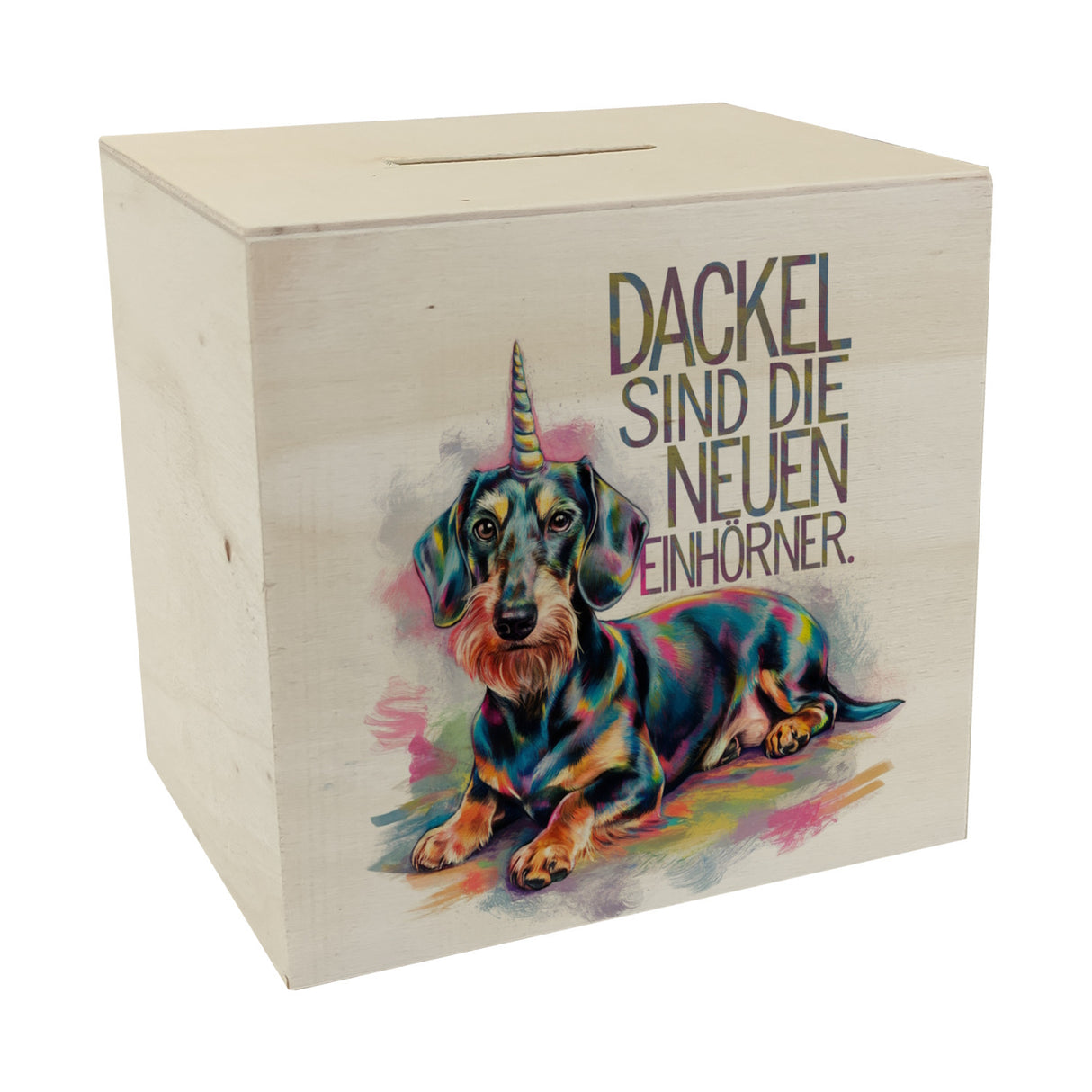 Dackel Einhorn Spardose - Dackel sind Einhörner