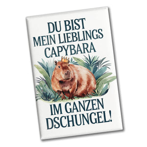 Lieblings Capybara Souvenir Souvenir Magnet - Capybara mit Krone