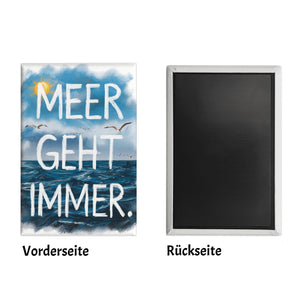 Meer geht immer Souvenir Souvenir Magnet im Aquarell Design