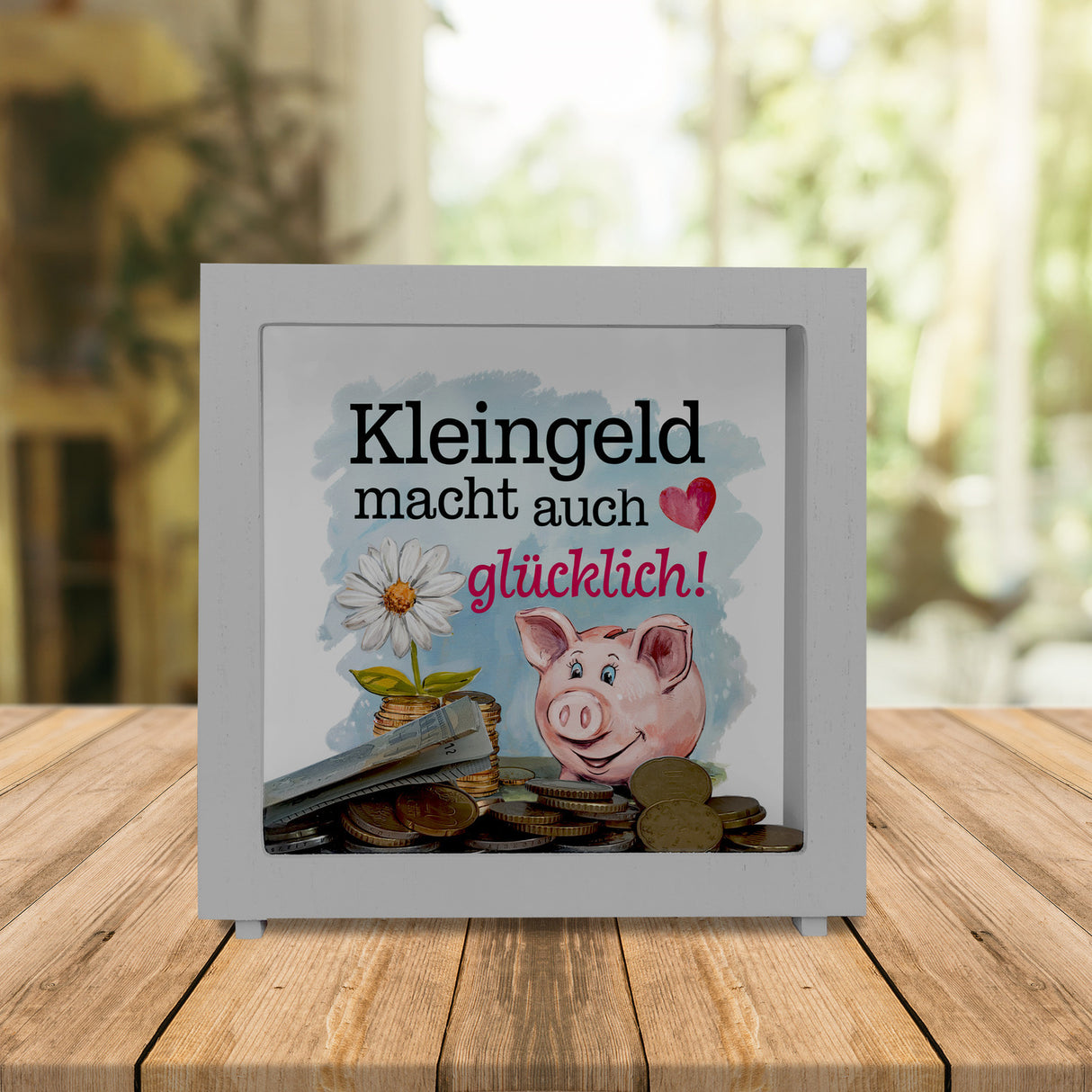 Kleingeld macht glücklich Spardose