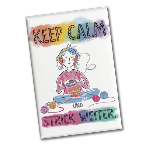 Keep calm und strick weiter Souvenir Souvenir Magnet