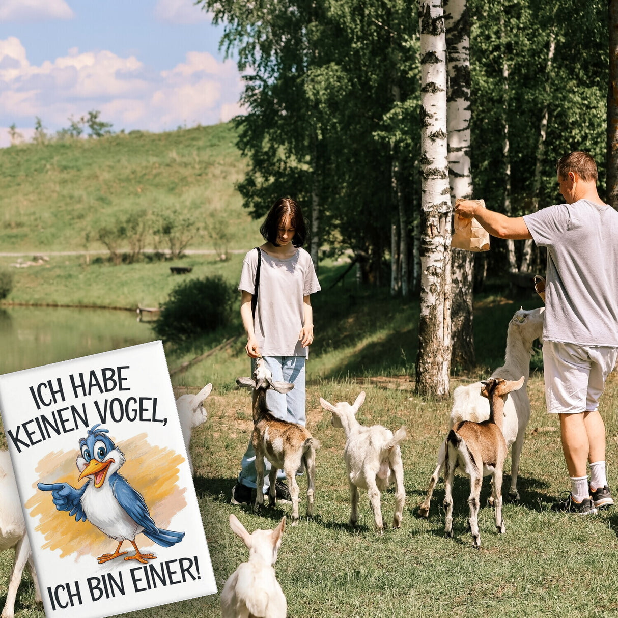 Ich habe keinen Vogel, ich bin einer! Souvenir Souvenir Magnet