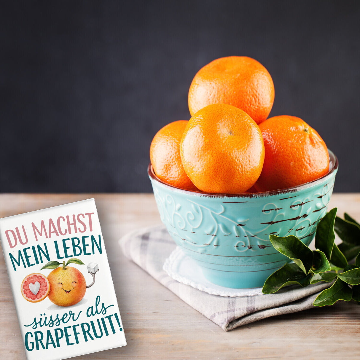 Lächelnde Grapefruit - Du machst mein Leben süßer Souvenir Souvenir Magnet