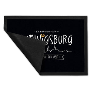 Ludwigsburg Skyline Fußmatte in 35x50 cm mit Spruch Der Nabel der Welt