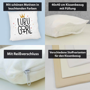 Ludwigsburg Kissen mit Spruch LUBU girl