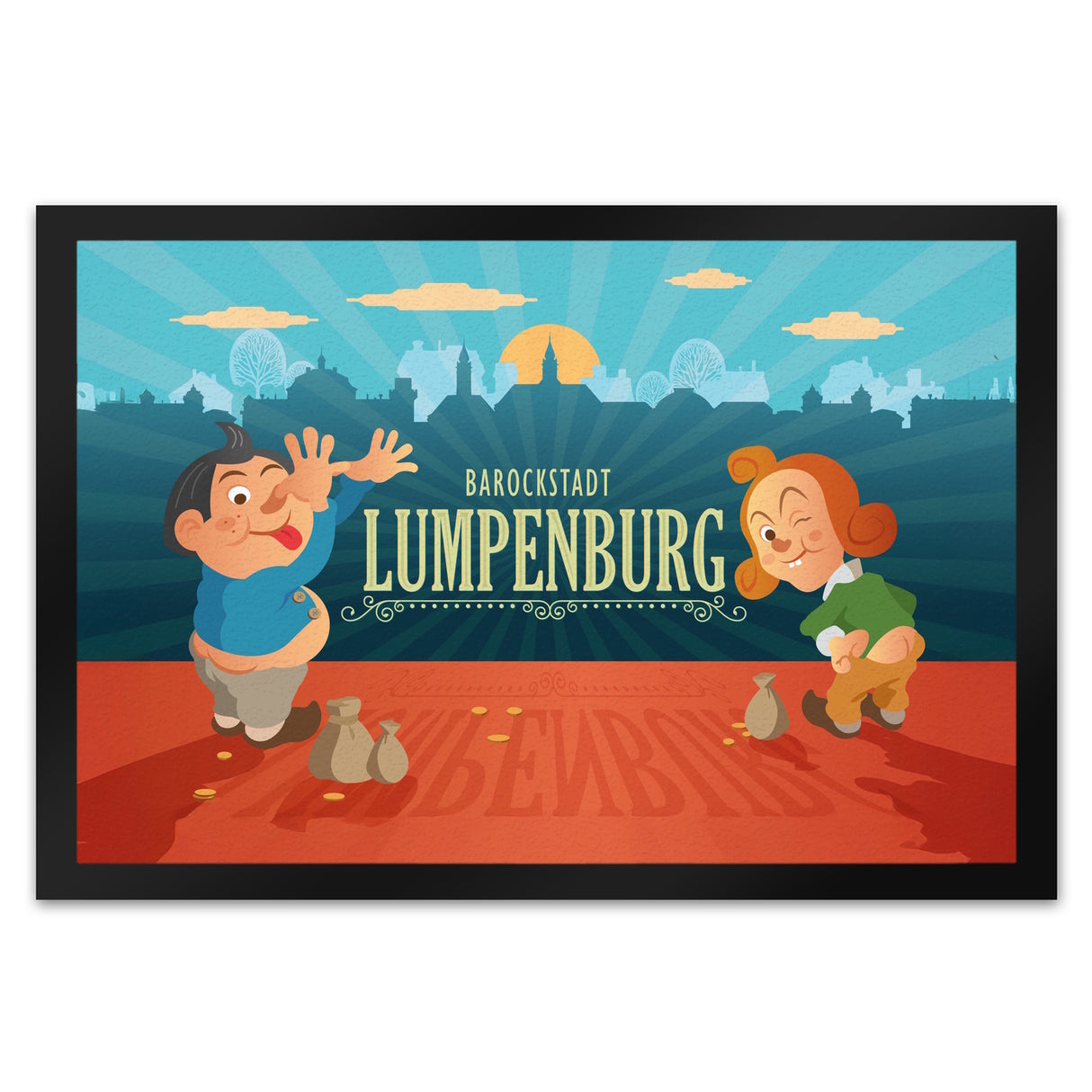 Ludwigsburg Lumpenburg Fußmatte in 35x50 cm mit Max und Moritz