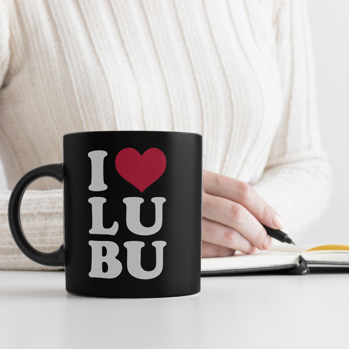 Ludwigsburg Tasse mit Text I love LUBU