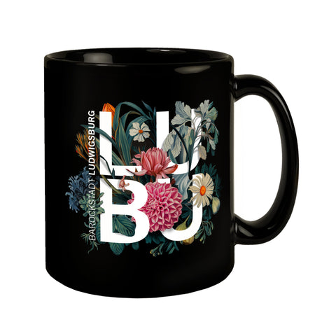 Ludwigsburg Tasse schwarz LUBU Botanisch