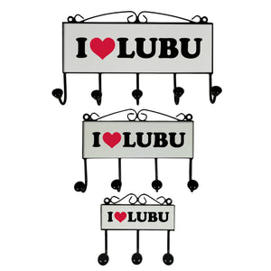 Ludwigsburg Kleiderhaken Leiste mit 3 Haken weiss - I Love LUBU