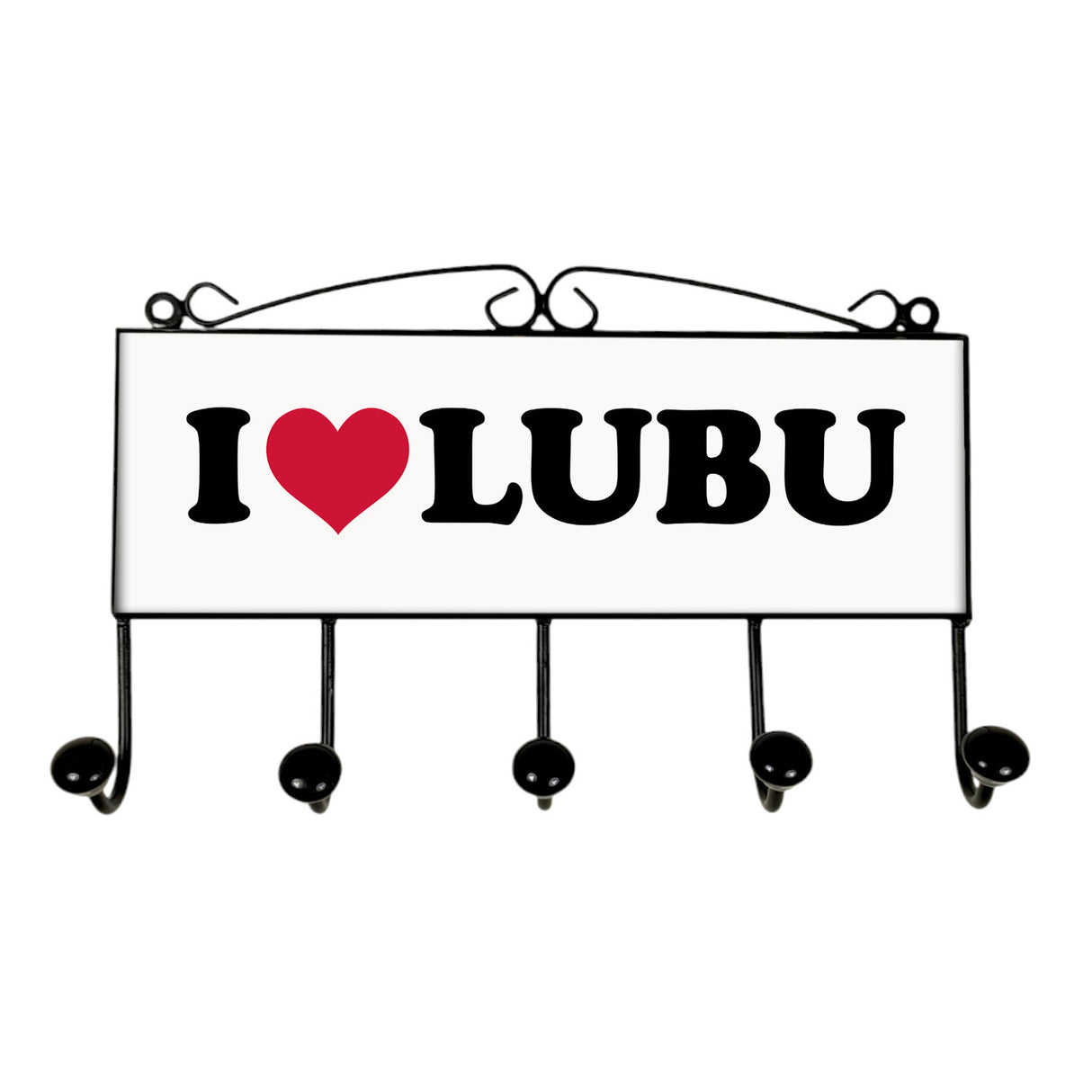 Ludwigsburg Kleiderhaken Leiste mit 3 Haken weiss - I Love LUBU