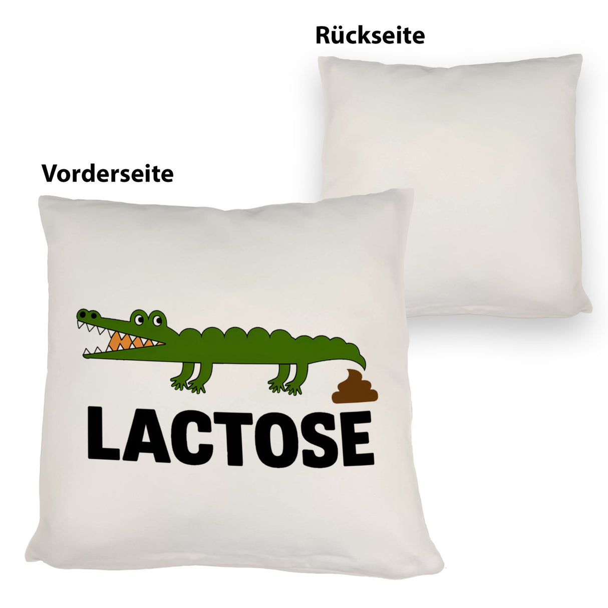 Alligator LACTOSE Kissen für Humorliebhaber