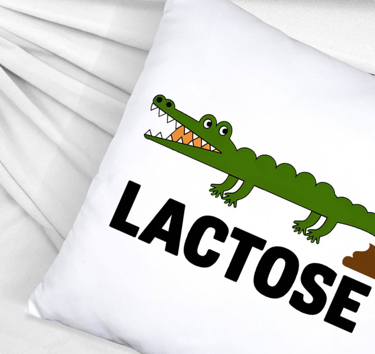 Alligator LACTOSE Kissen für Humorliebhaber