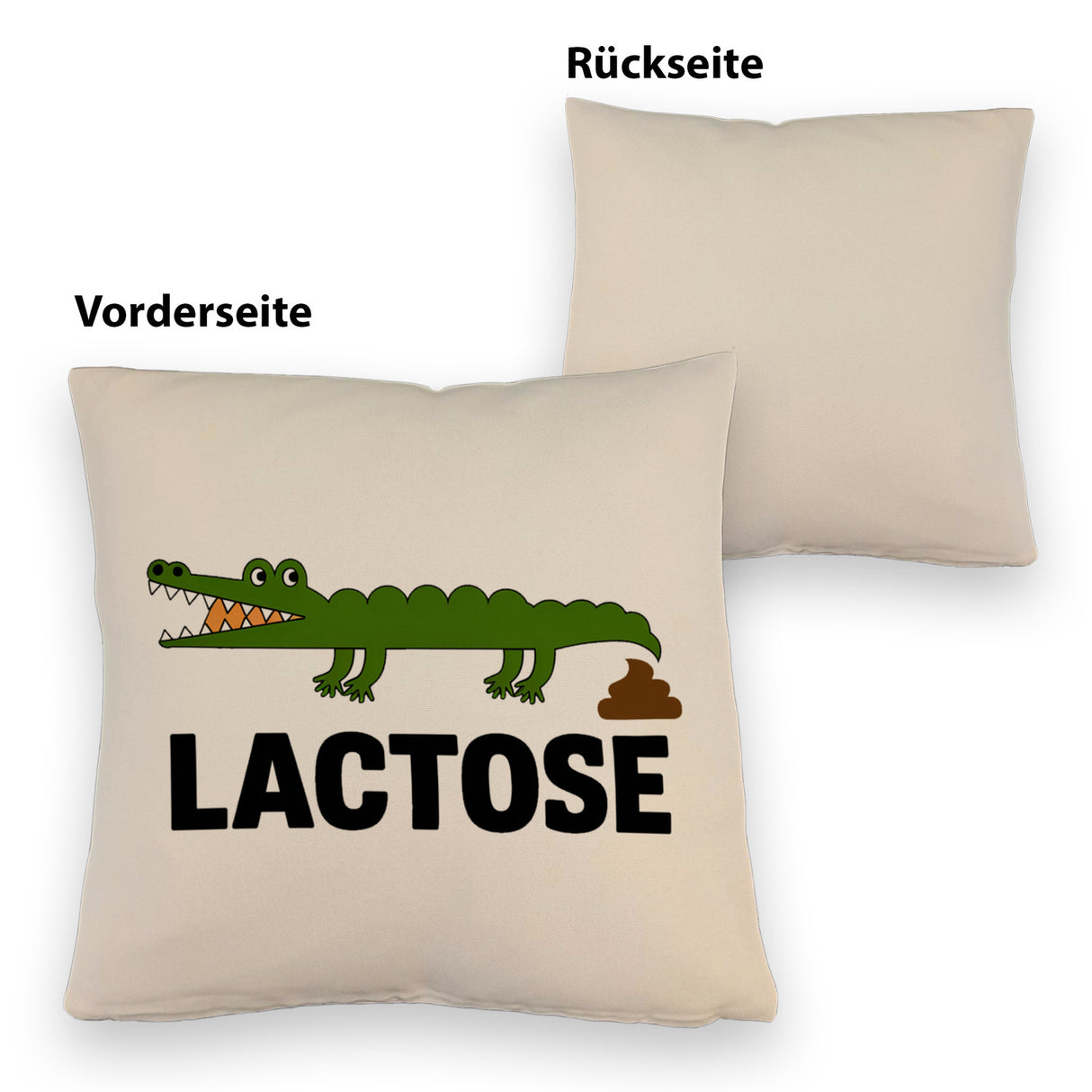 Alligator LACTOSE Kissen für Humorliebhaber