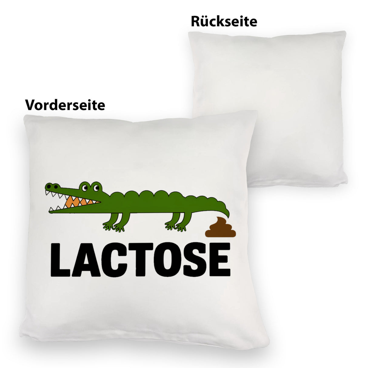 Alligator LACTOSE Kissen für Humorliebhaber