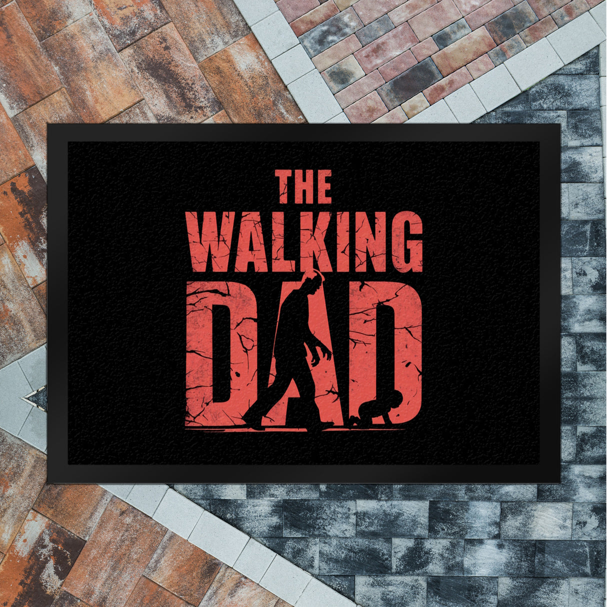 The Walking Dad Fußmatte in 35x50 cm mit Spruch für Väter