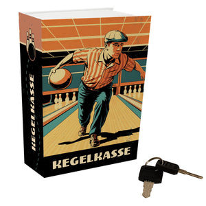 Kegelkasse Booksafe im Vintage look