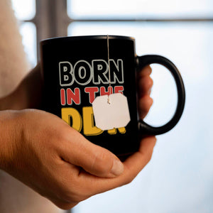 BORN in the DDR Retro Tasse Ostdeutsche Identität